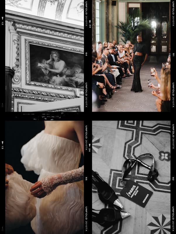 Contact strip of frames: the runway, a fitting and a detail